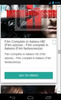 Cinema Italia Film completi online android App screenshot 0